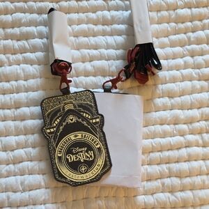 Disney Castaway Club Lanyard with Black and Gold Tag